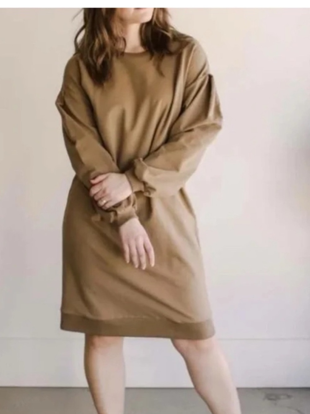NEW The Simple Folk 4 Organic Cotton Stretch The‎ Oversized Sweater Dress